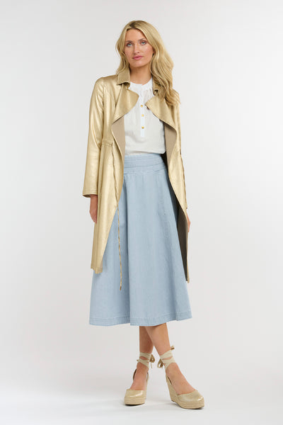 Shine Your Way Trench Old Gold