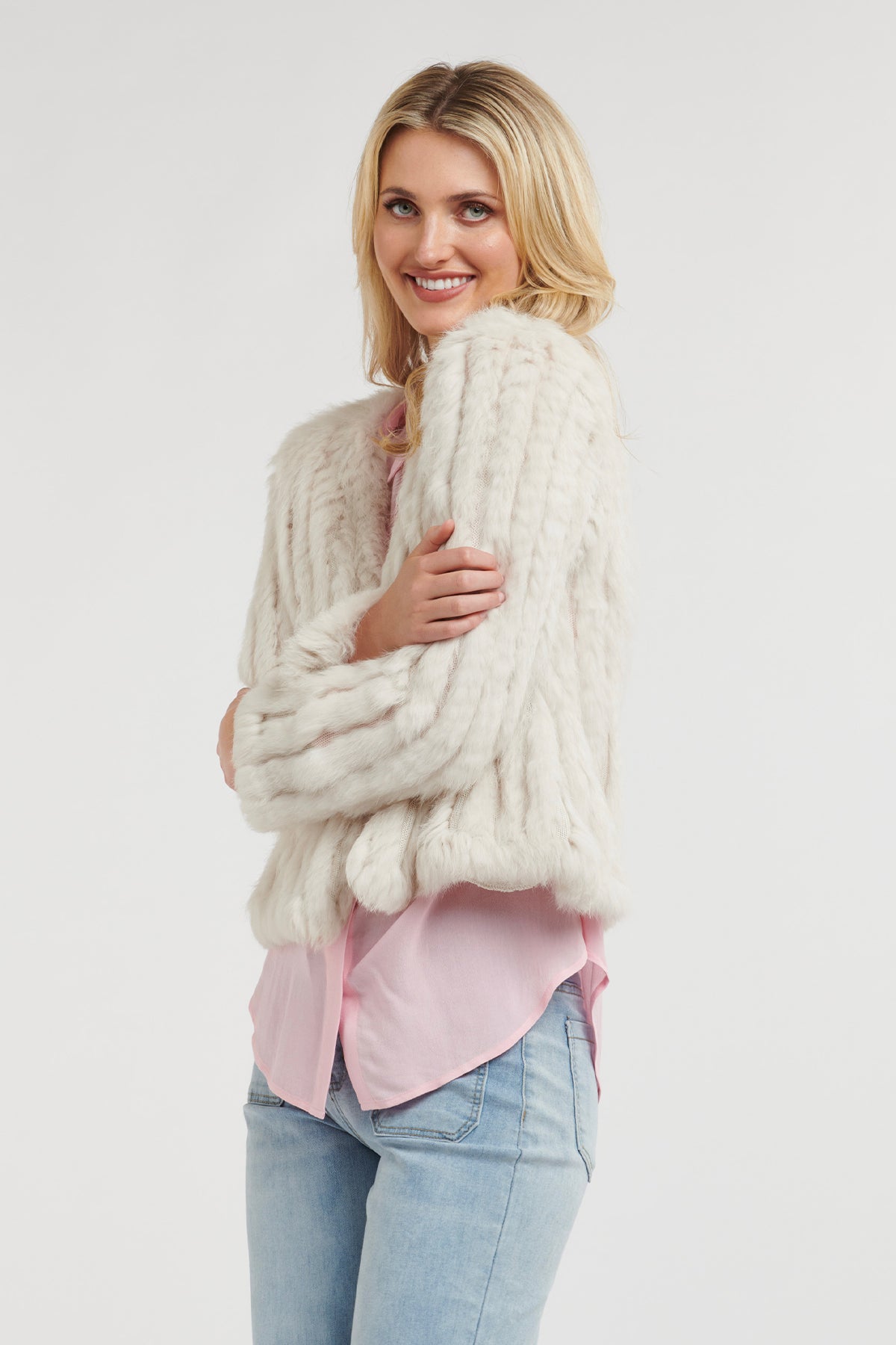 Short Rabbit Jacket Chalk – The Farmers Wife