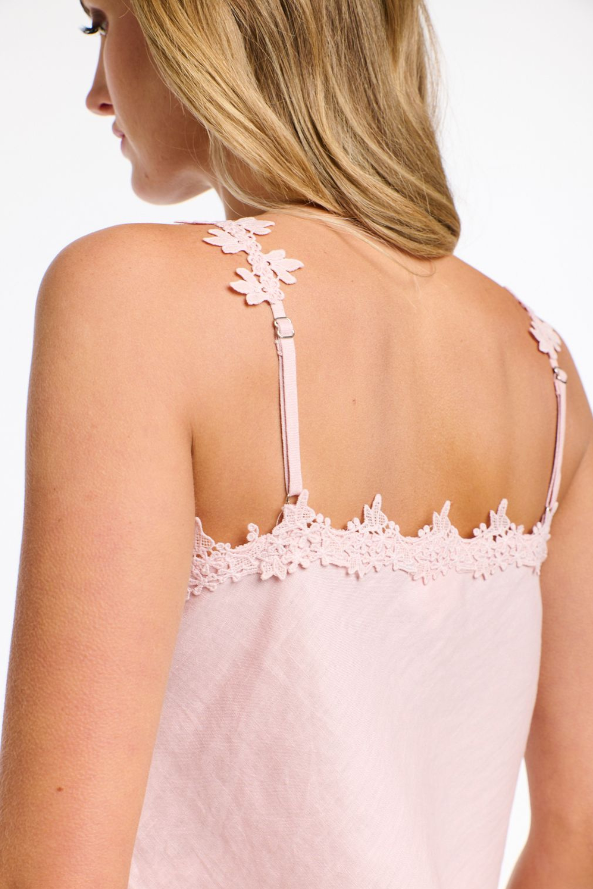 Annelise Lace Cami Dusty Pink