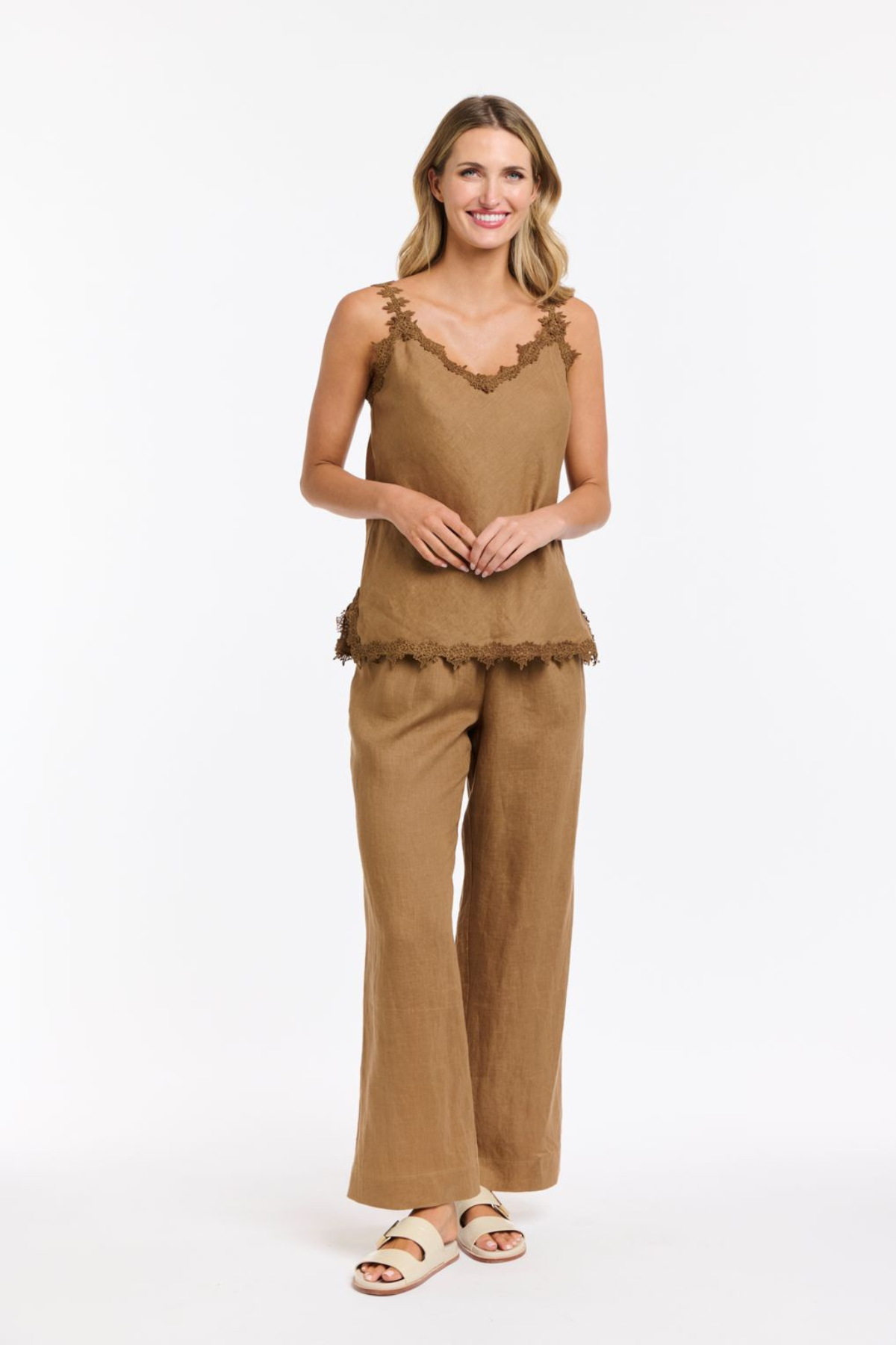 Annelise Lace Cami Toffee