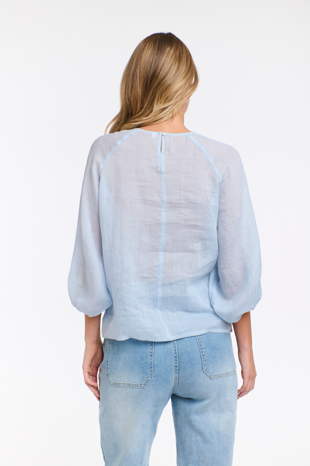 Eden Smock Blouse Ice