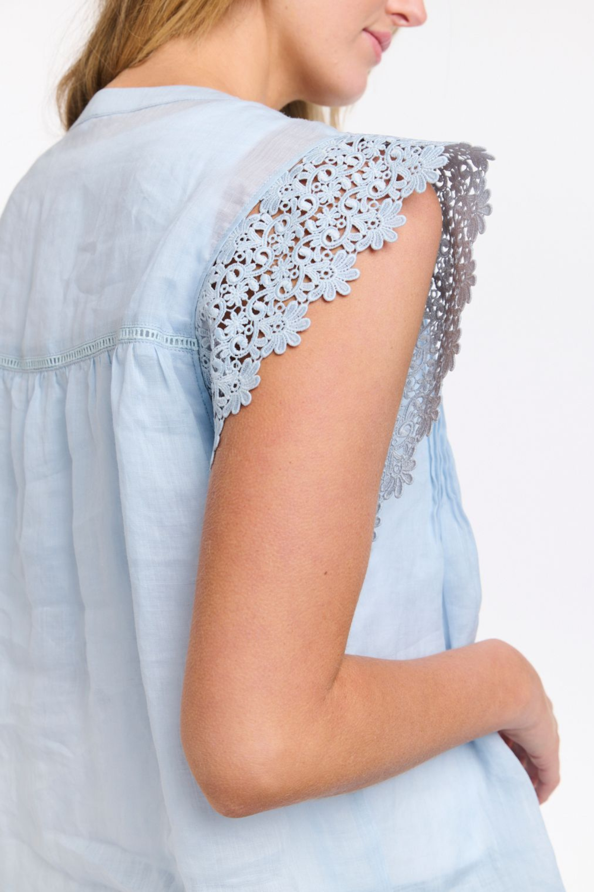 Jude Lace Blouse Ice
