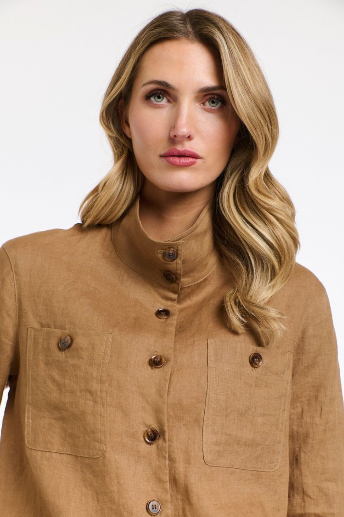 Rowan Linen Bomber Jacket