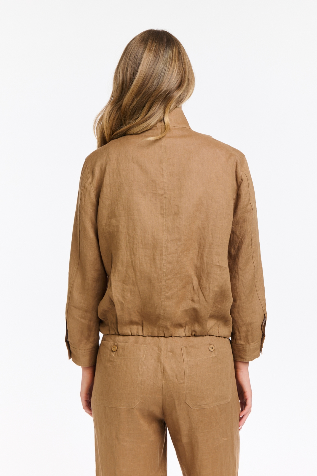 Rowan Linen Bomber Jacket