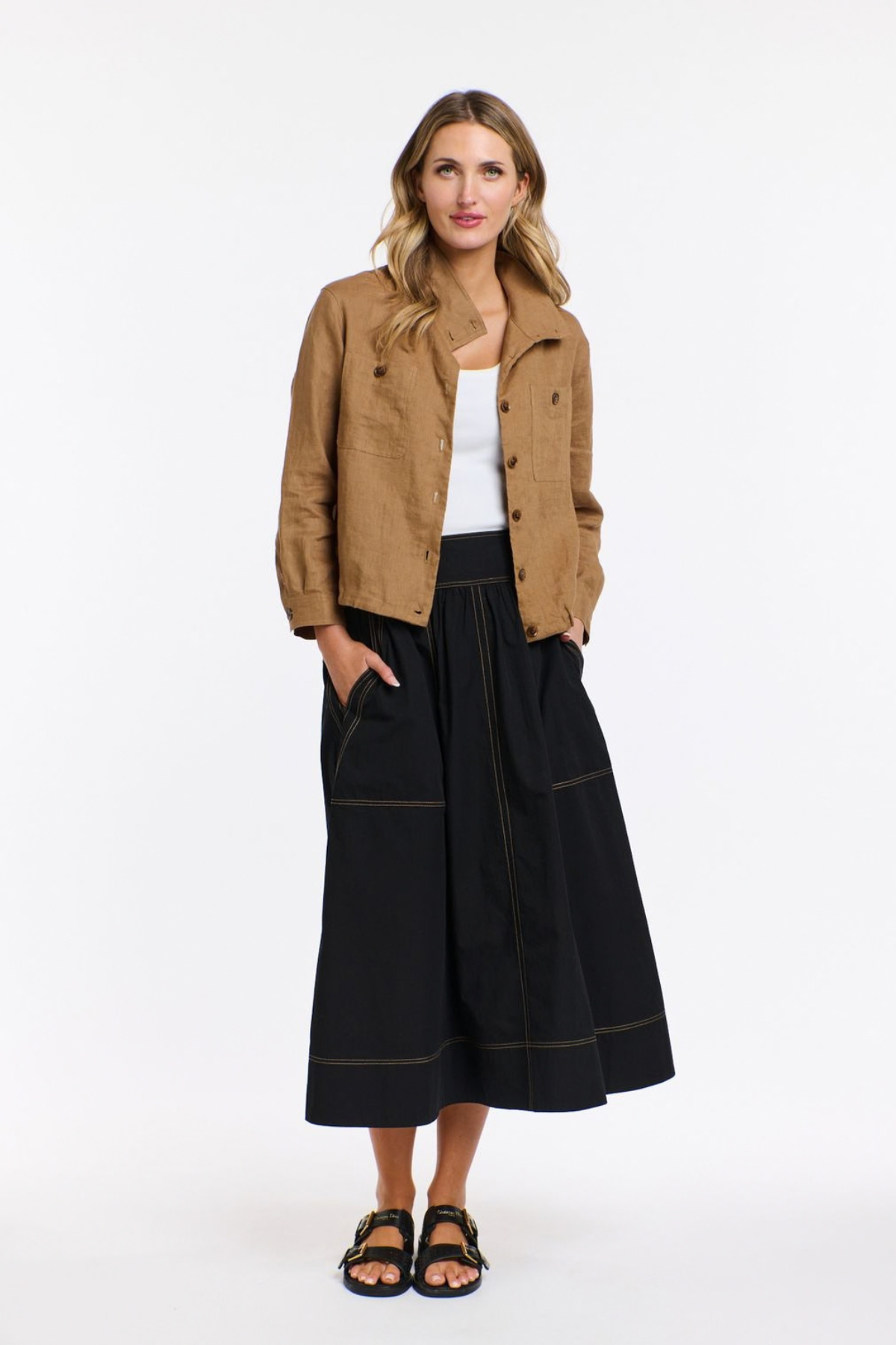 Rowan Linen Bomber Jacket