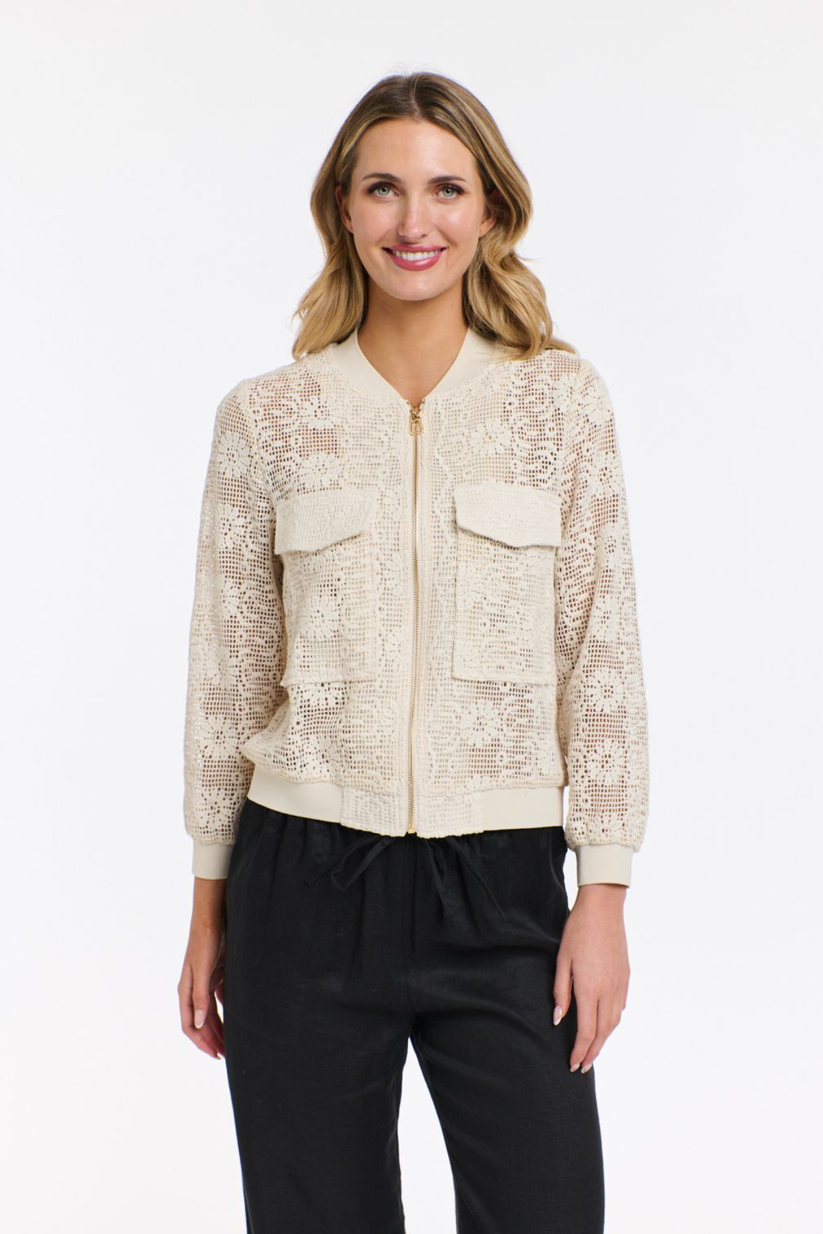 Samantha Mesh Bomber Jacket