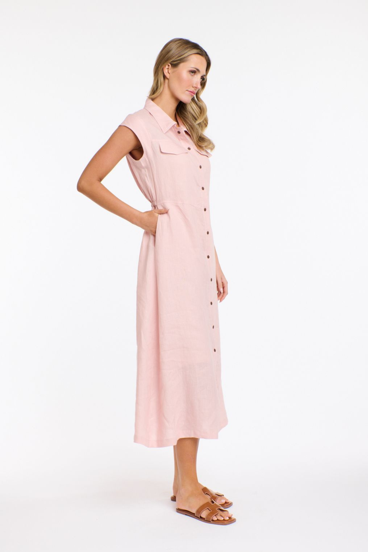 Sloane Sleeveless Dress Pink