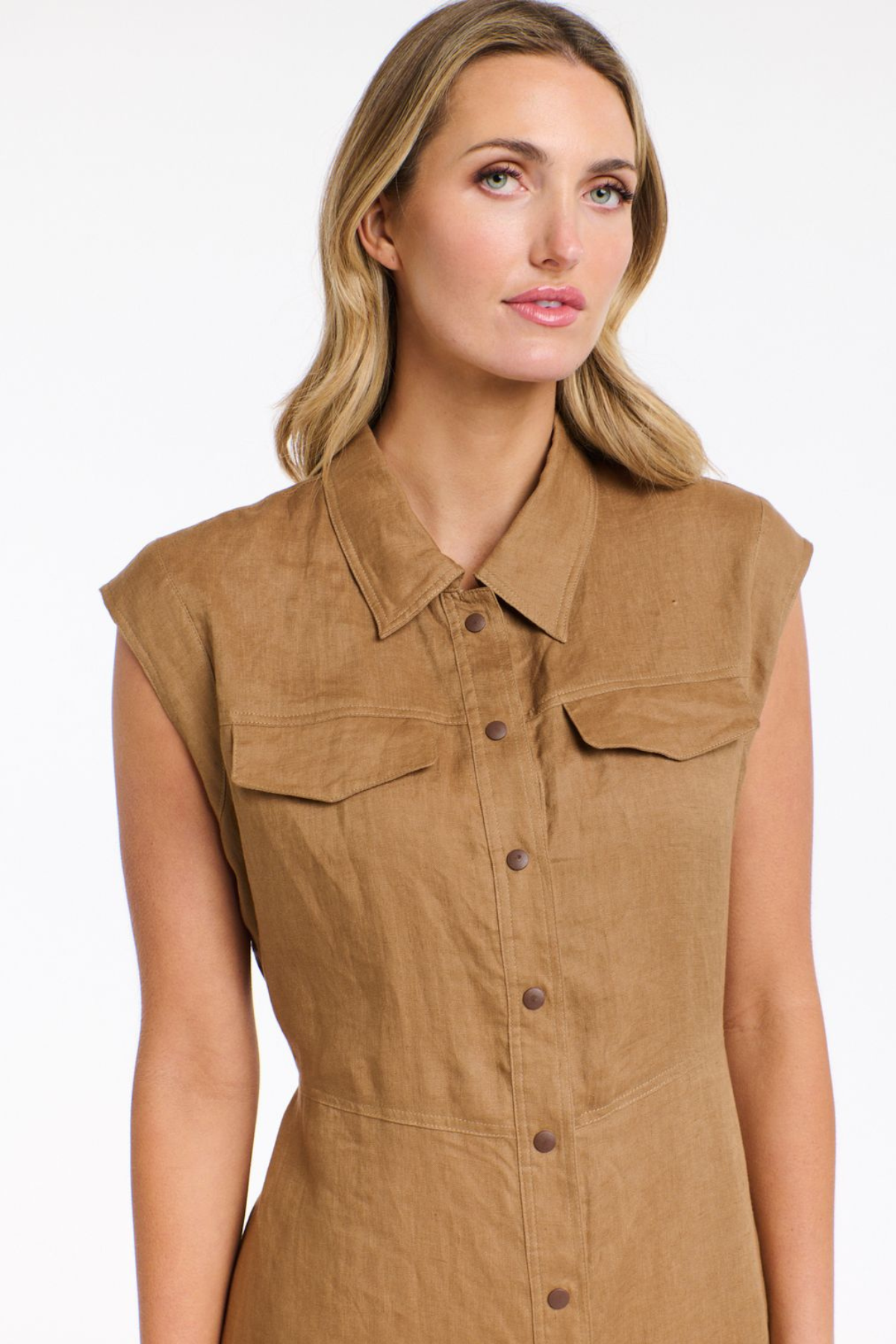 Sloane Sleeveless Dress Toffee