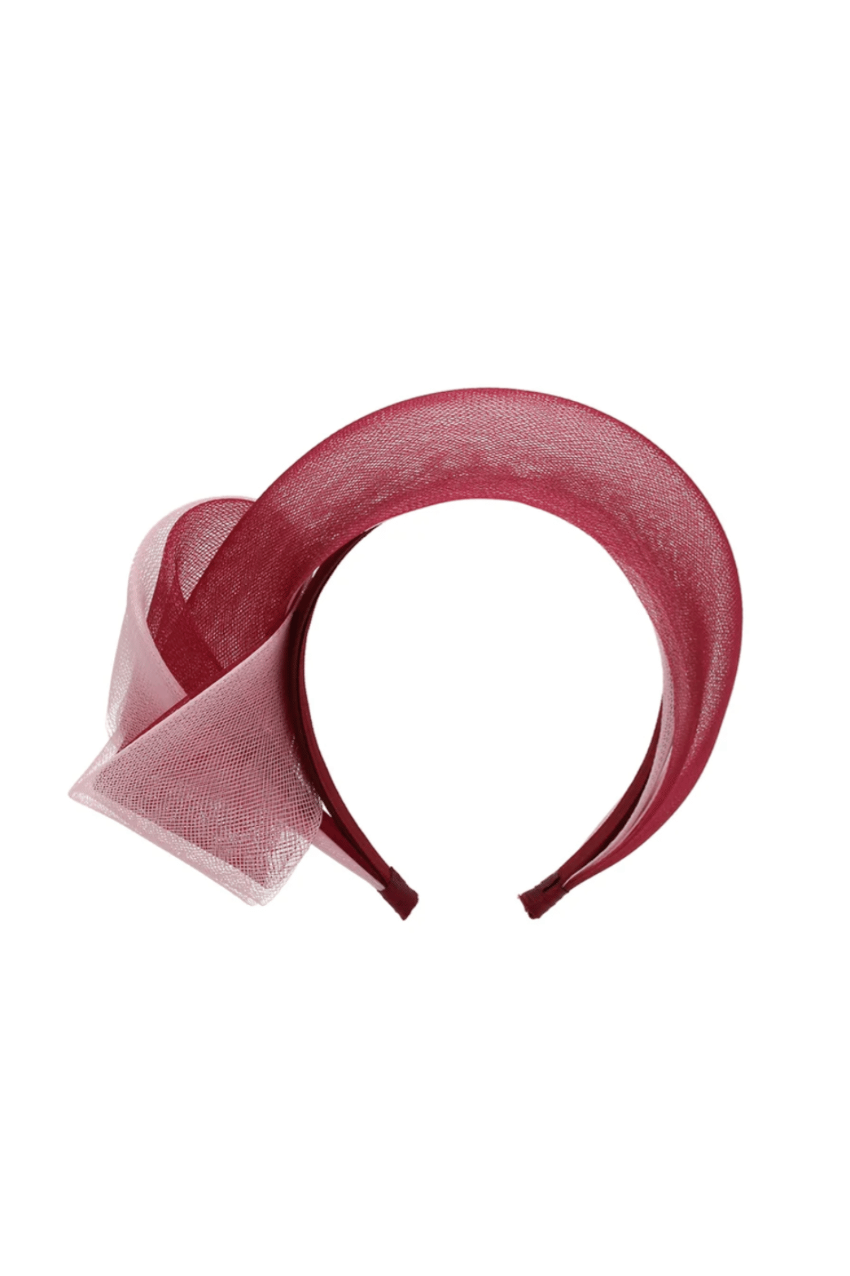 Britney Fascinator in Burgundy Pink