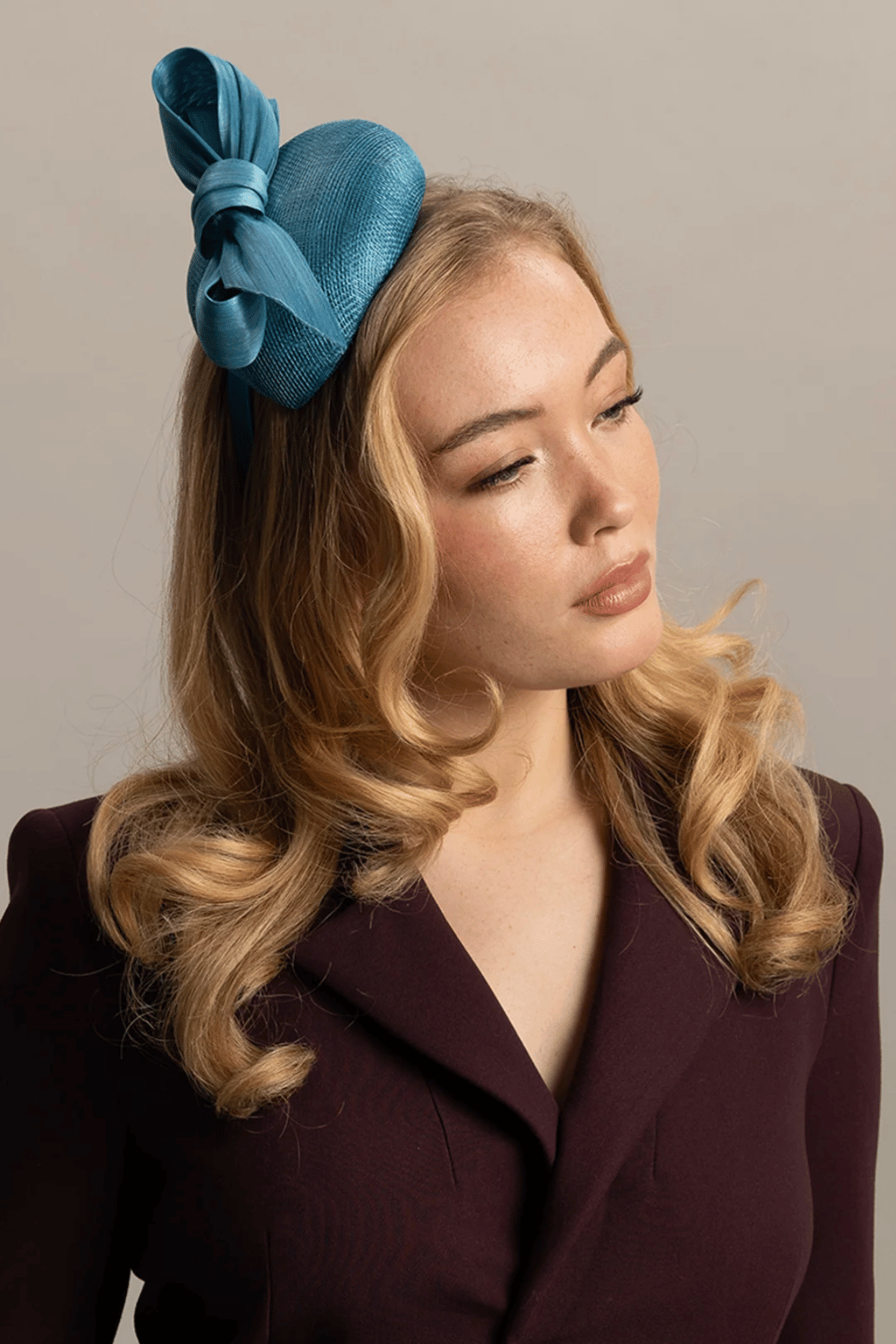 Rosie Fascinator in Teal Green