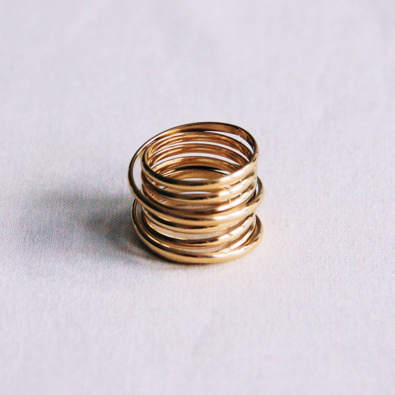 Multi Layer Gold Ring