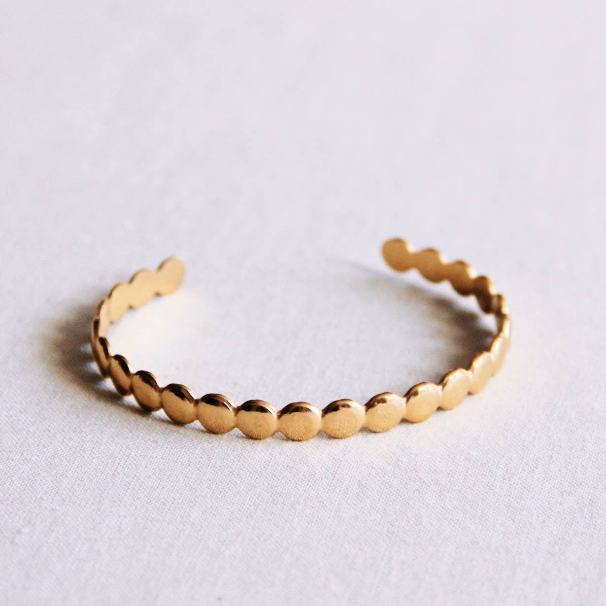 Gold Dots Bangle