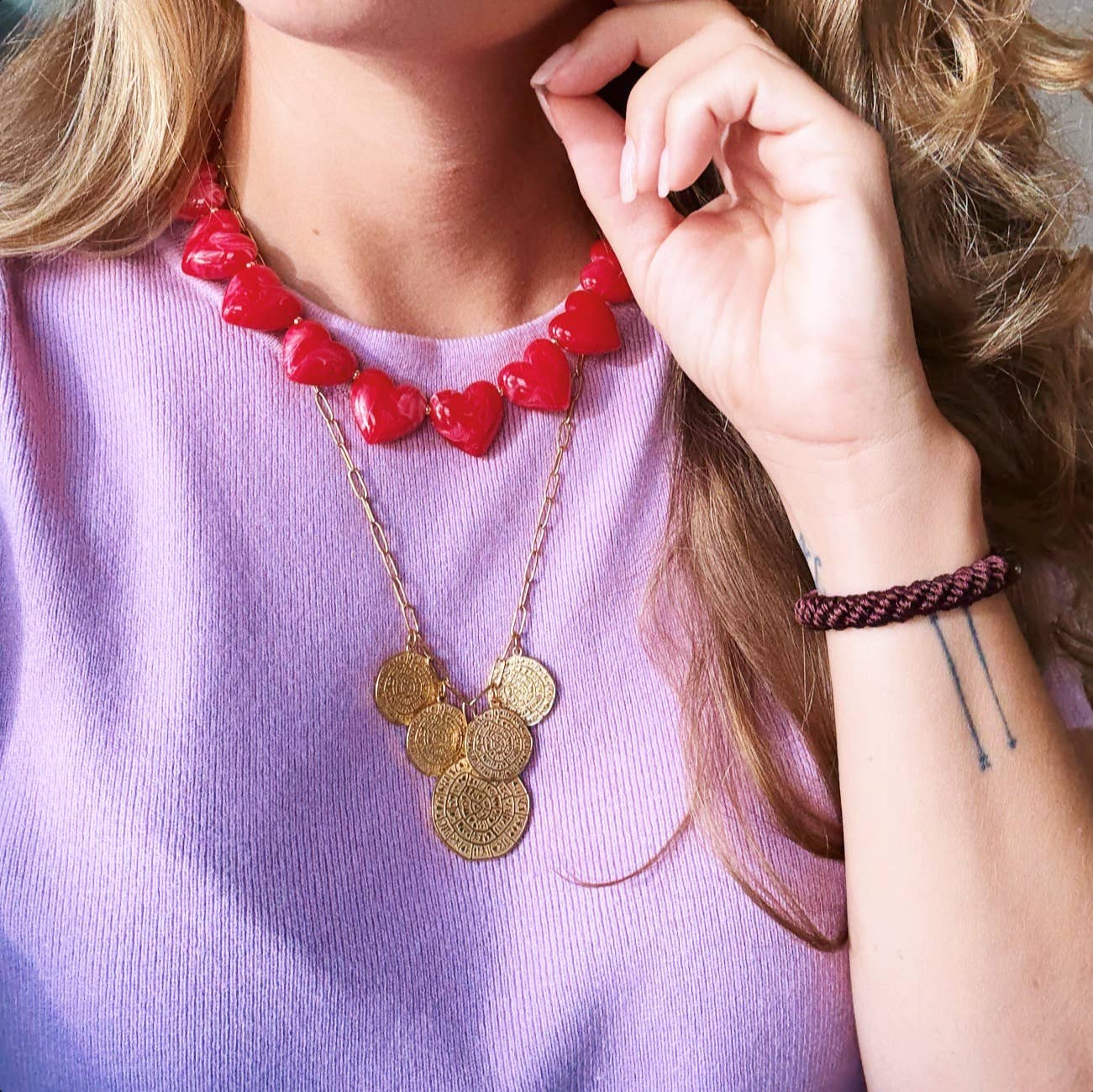 Coin Charm Necklace