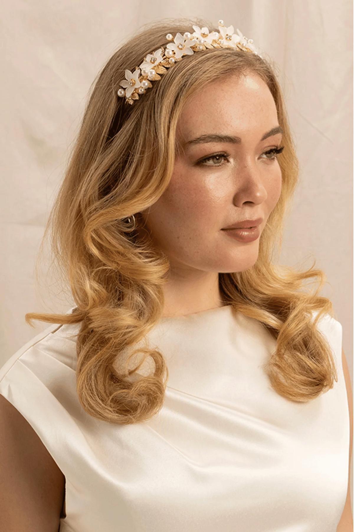 Fleur Headband in Gold