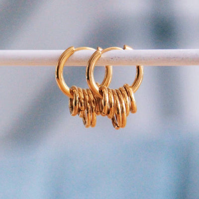 Gold Rings Earring Hoops