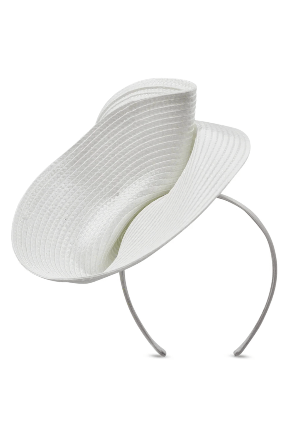 Alexia Fascinator in White