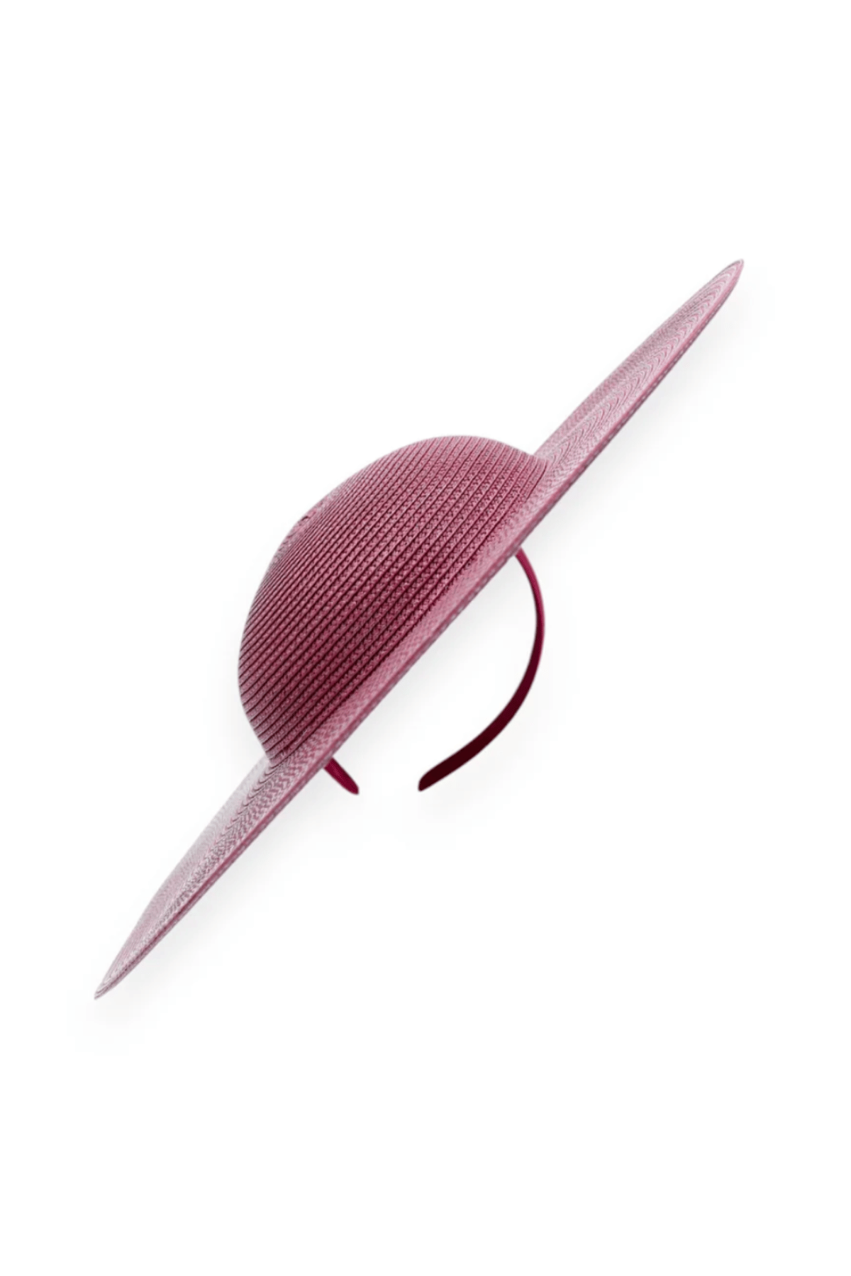 Mona Plate Hat in Burgundy Red