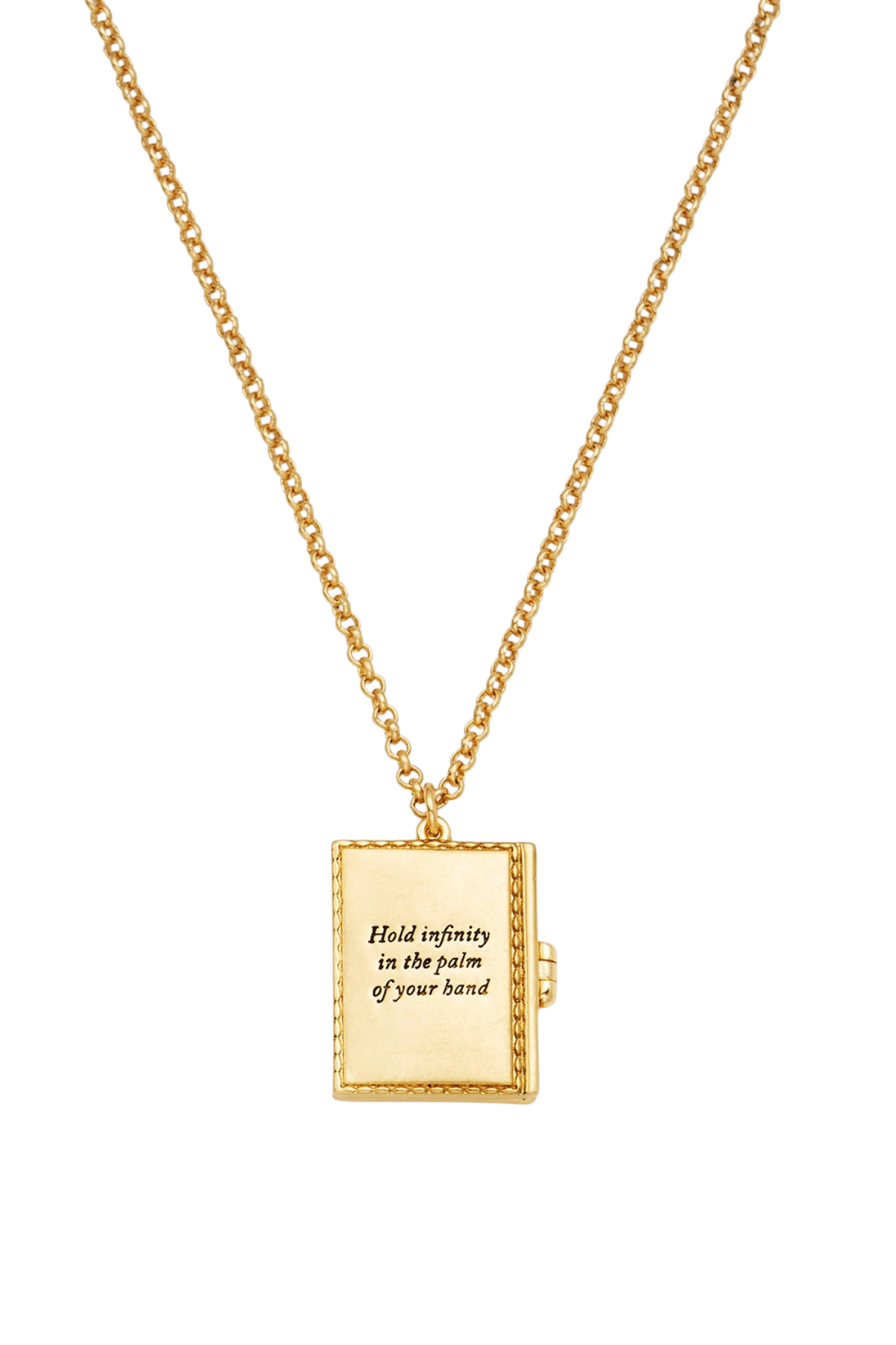 White English Rose Locket Necklace