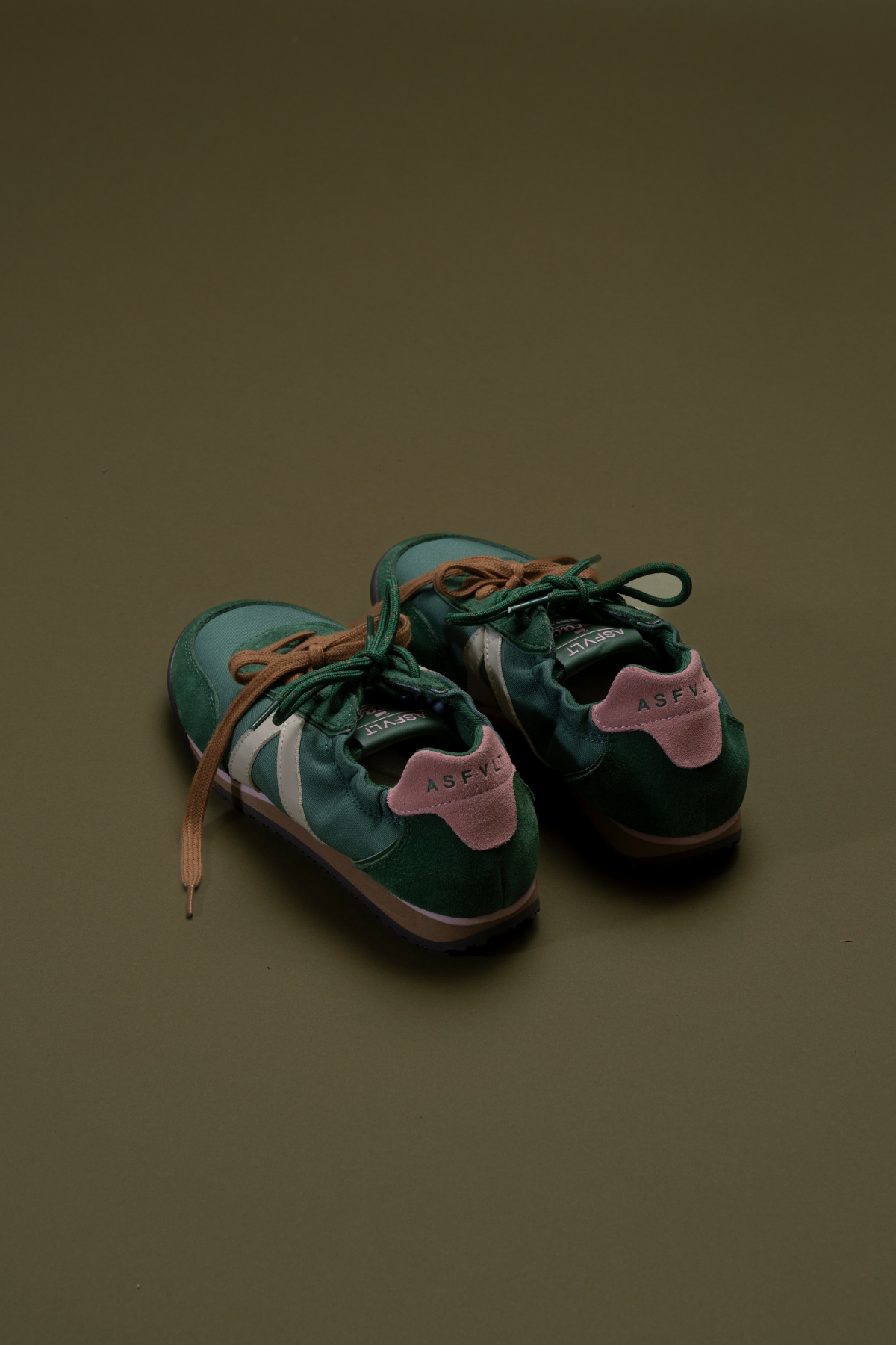 Grace Sneaker Dark Green Pink