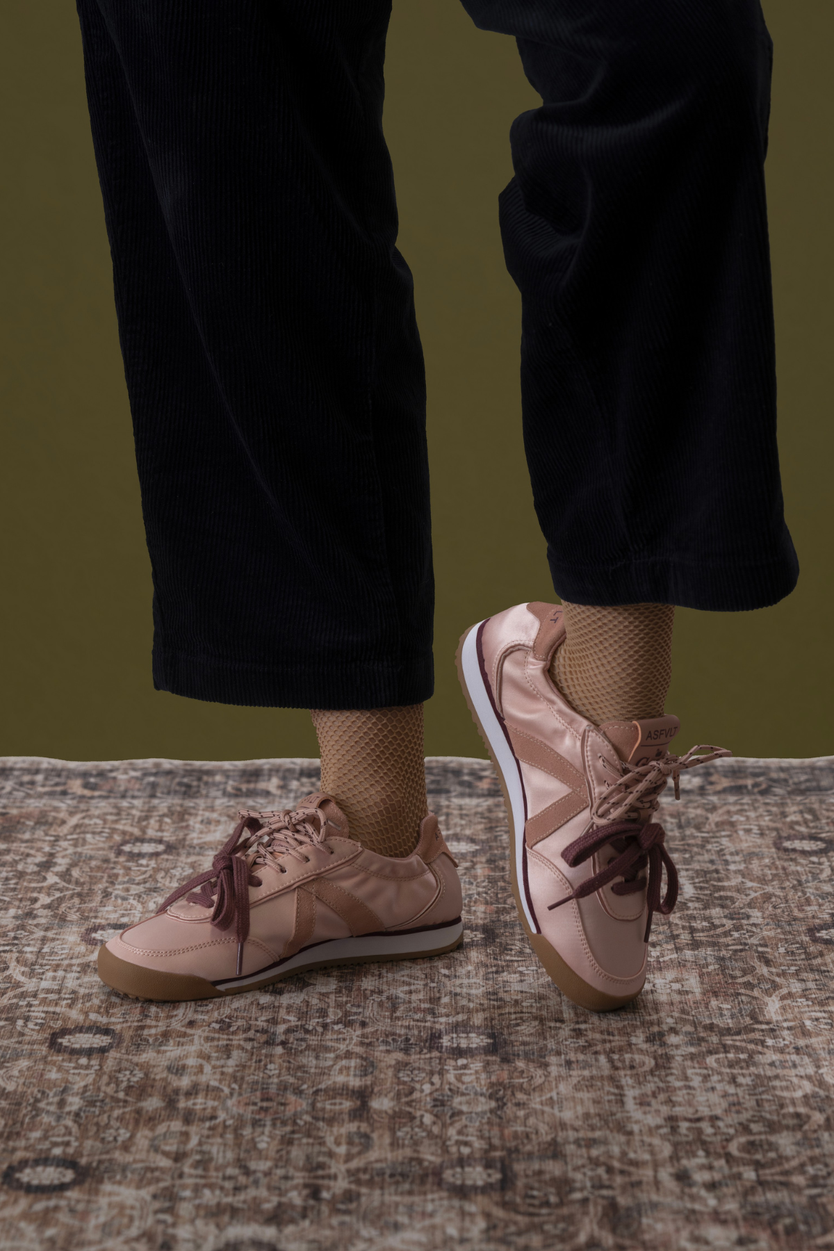 Grace Rose Satin Sneaker