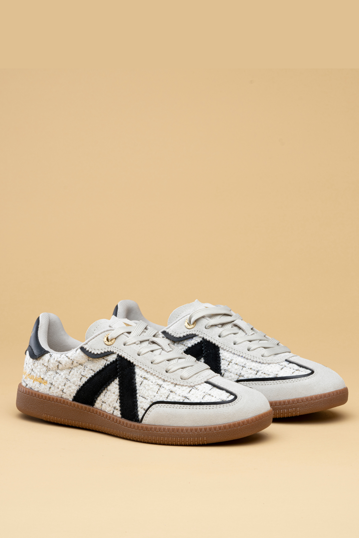 Elite Classic Sneaker Black Grey Tweed