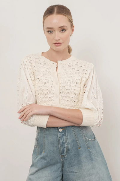 Hendry Embroidered Cardigan