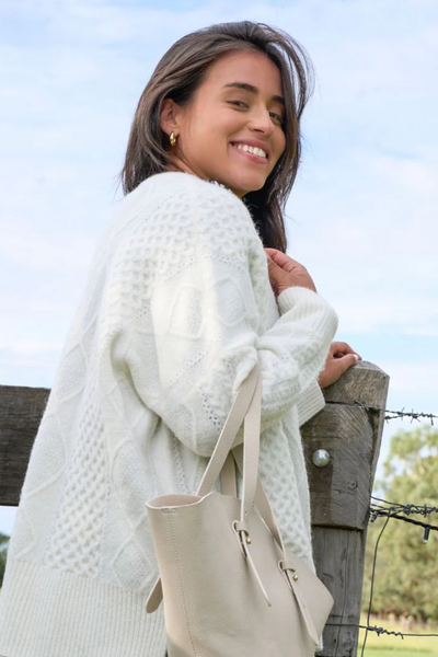 Guernsey Knit Jumper Ivory