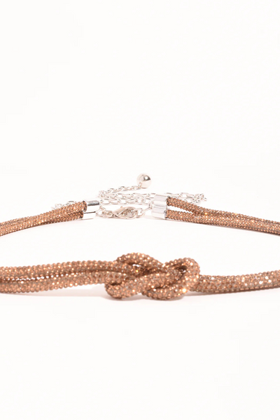 Diamante Knot Rope Belt