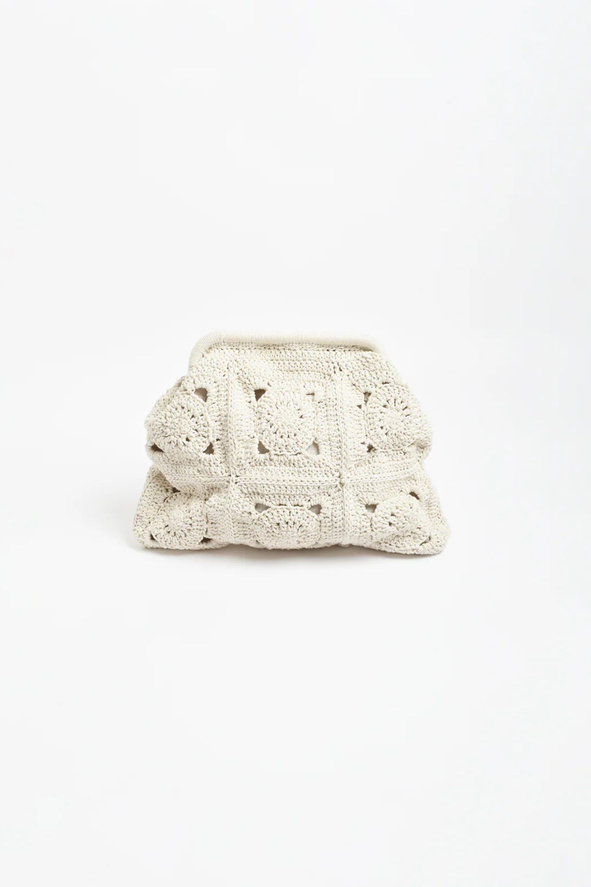 Ellie Crochet Clip Top Clutch