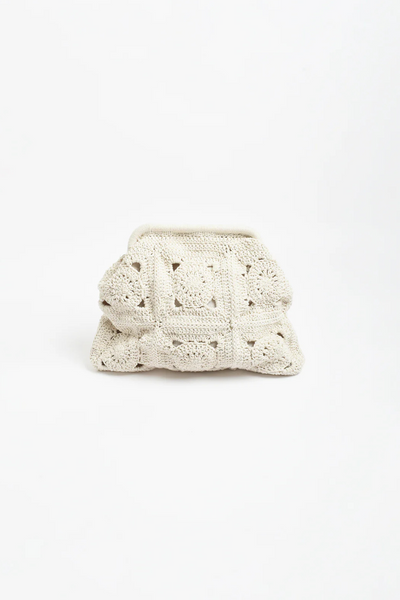Ellie Crochet Clip Top Clutch