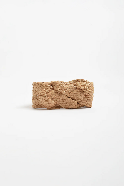 Knot Front Weave Stretch Belt