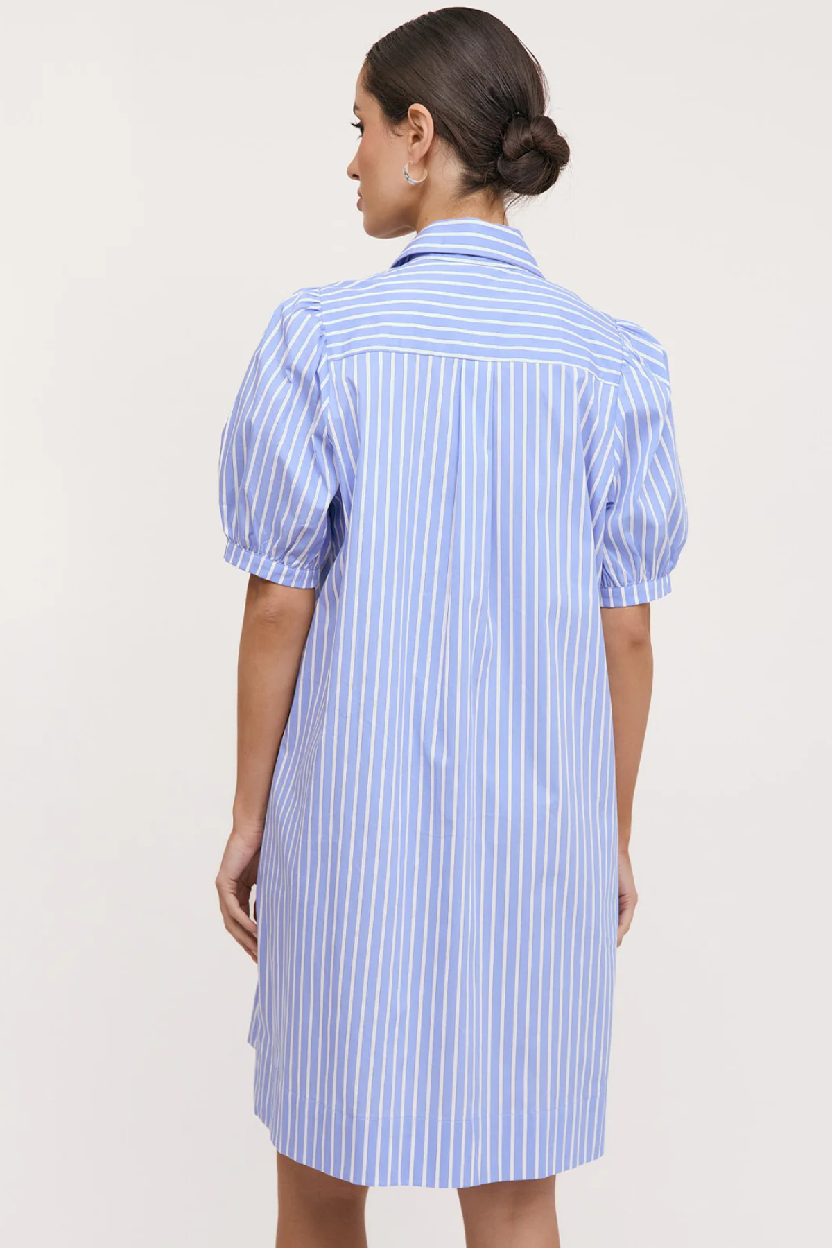 Louise Poplin Short Stripe Shirt Dress