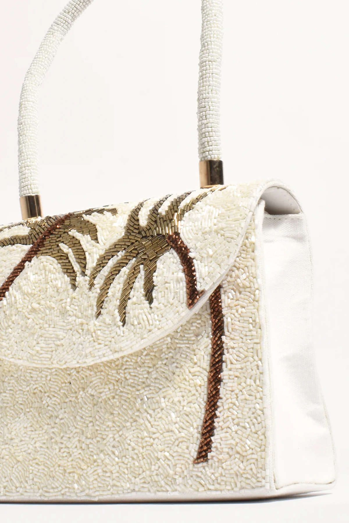 Patricia Palm Beaded Mini Bag