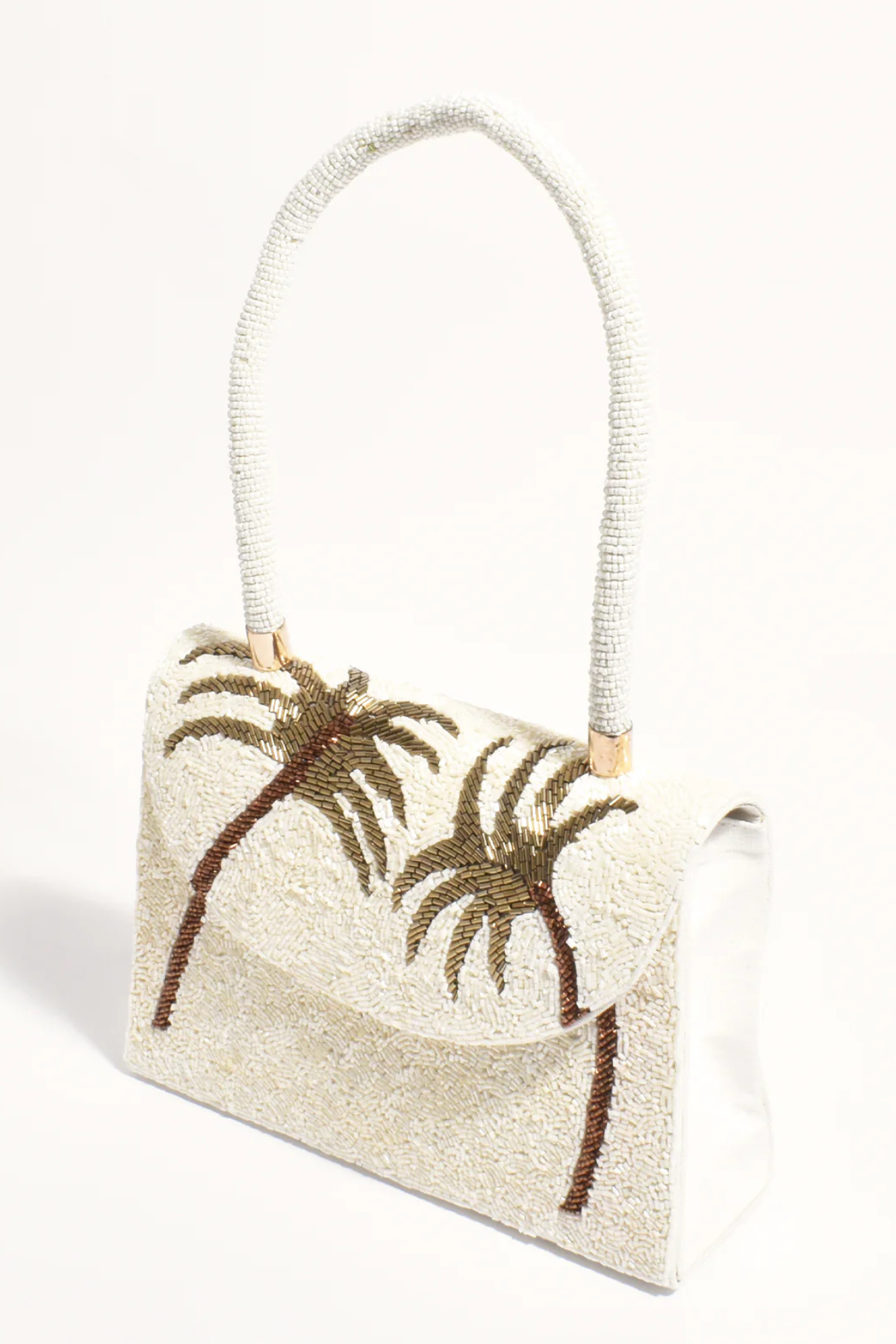 Patricia Palm Beaded Mini Bag