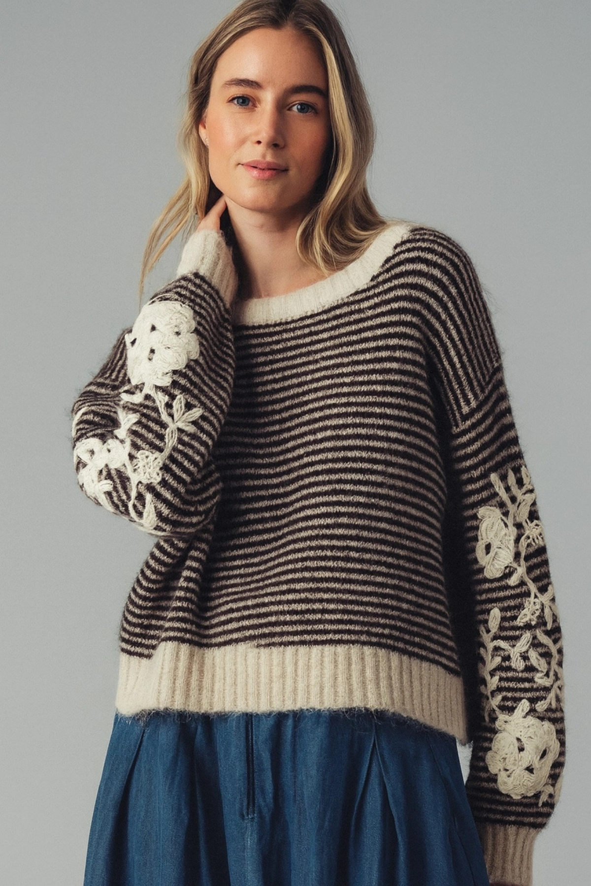 Audrey Floral Knit