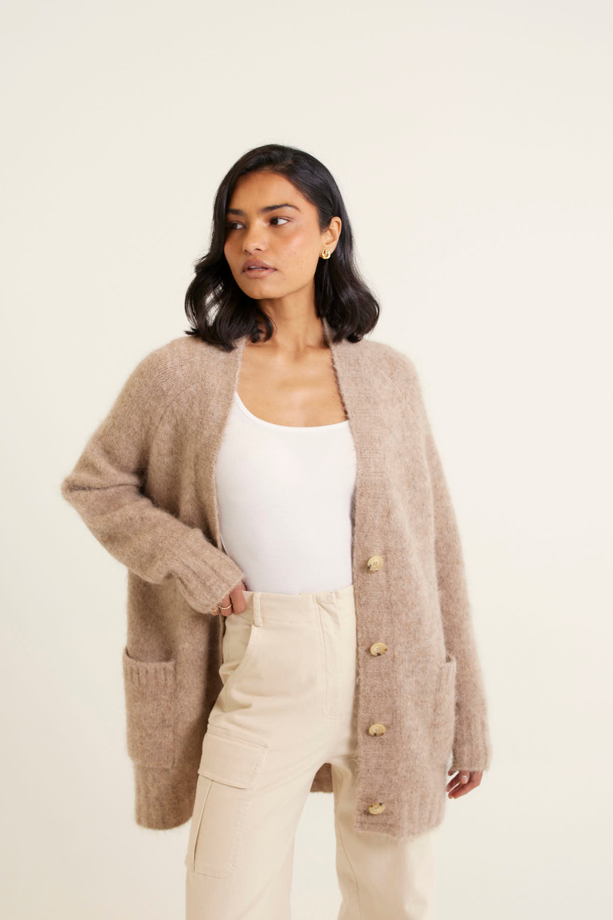 Williamsburg Cardi Oatmeal