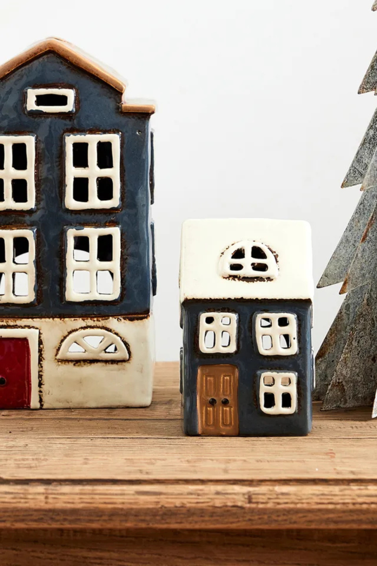 Alsace Tea Light House Navy
