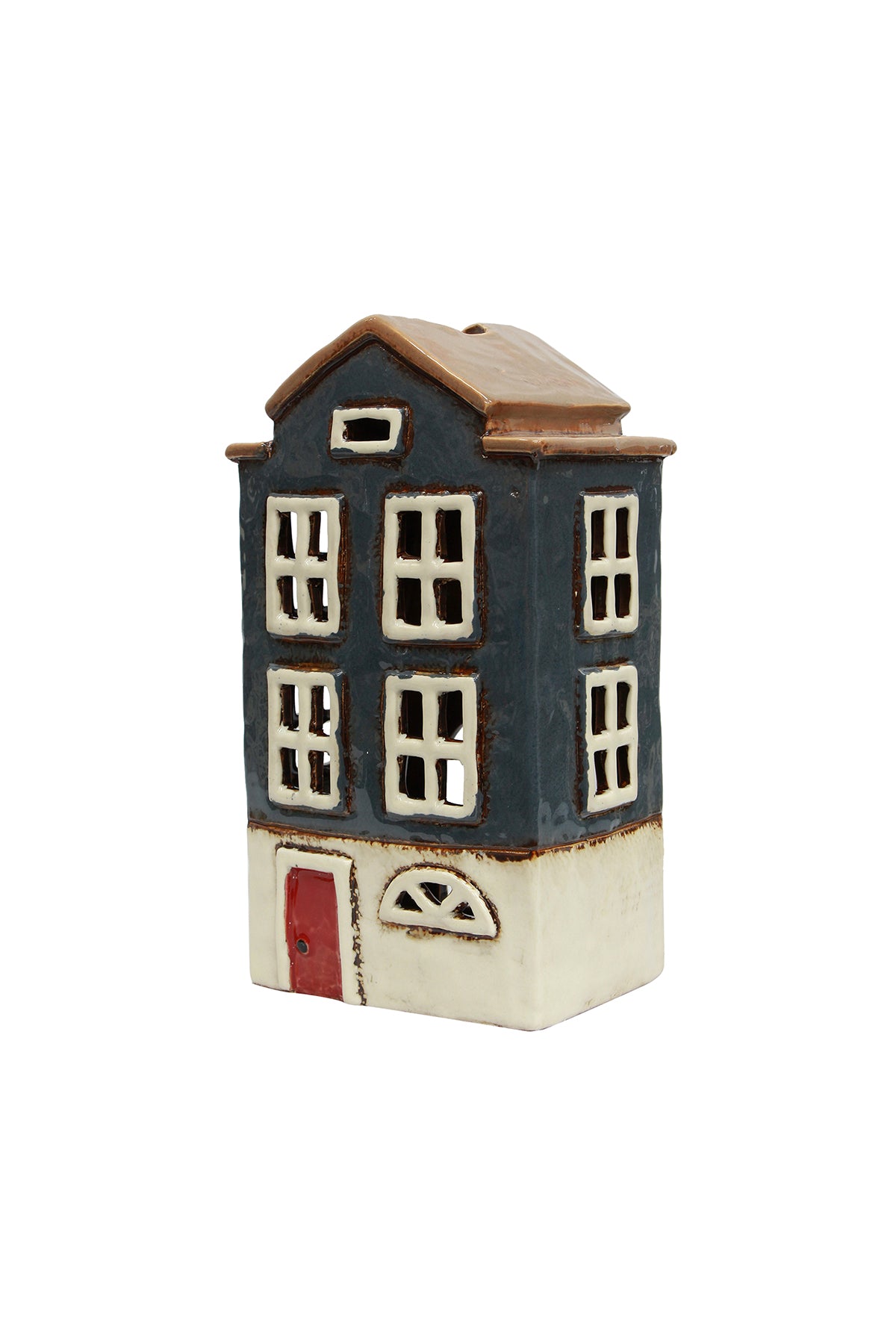 Alsace Tea Light House Nordic Navy