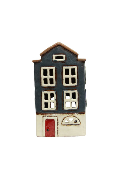 Alsace Tea Light House Nordic Navy