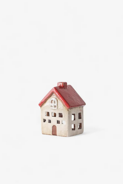 Alsace Tea Light Villa Red White