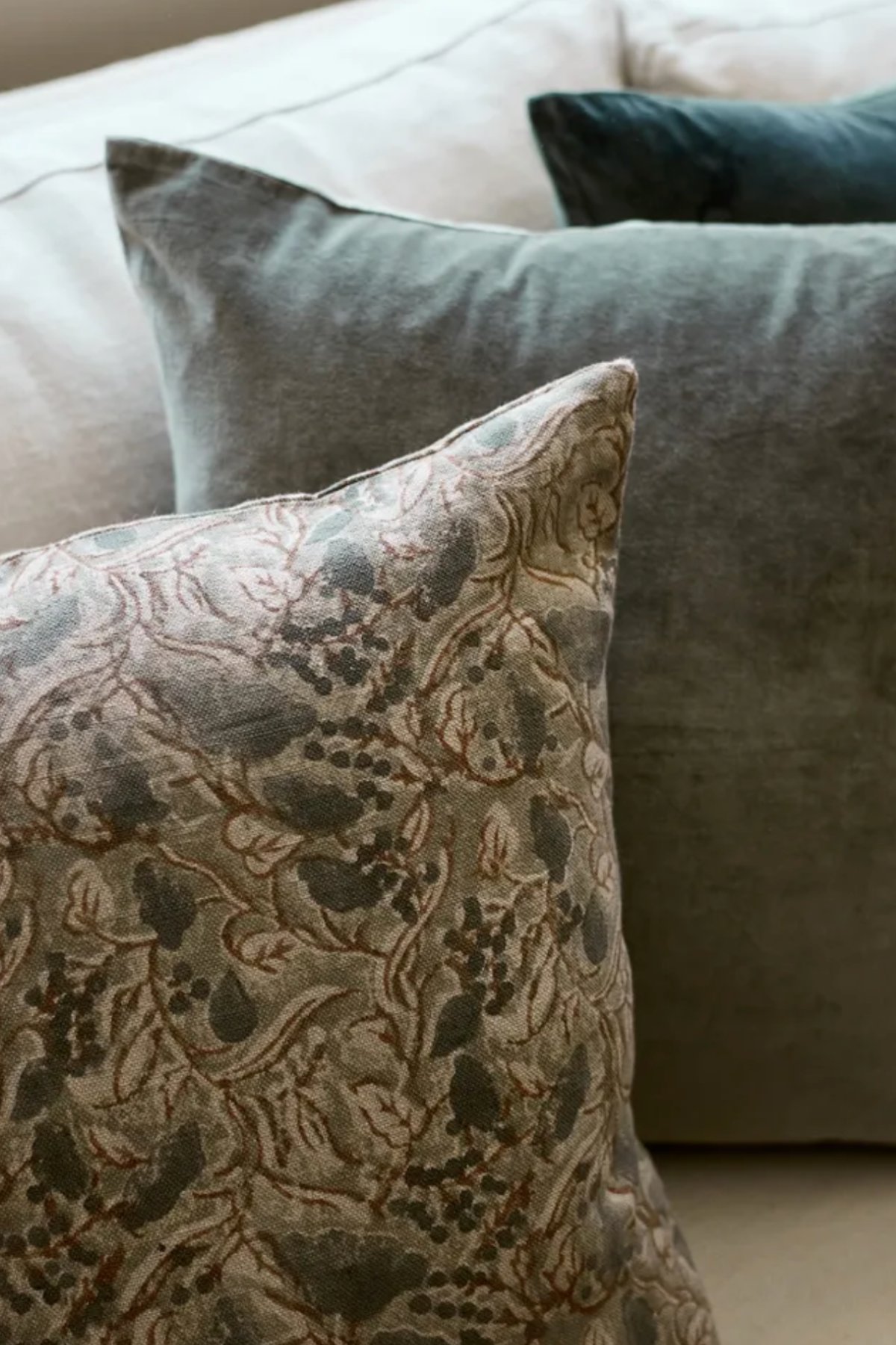 Amira Floral Handblock Cushion