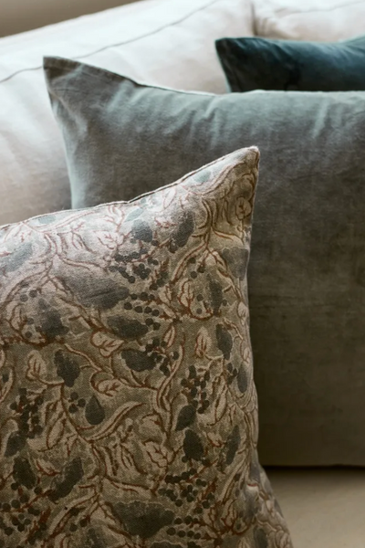 Amira Floral Handblock Cushion