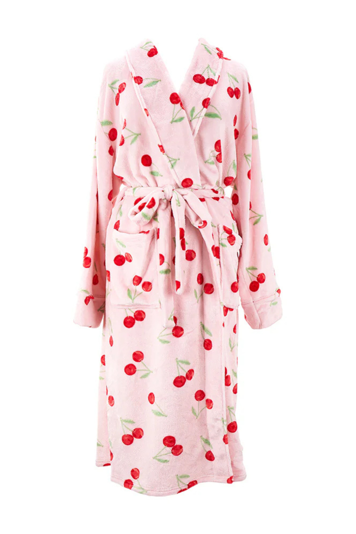 Bath Robe Cosy Luxe Velvet Cherry