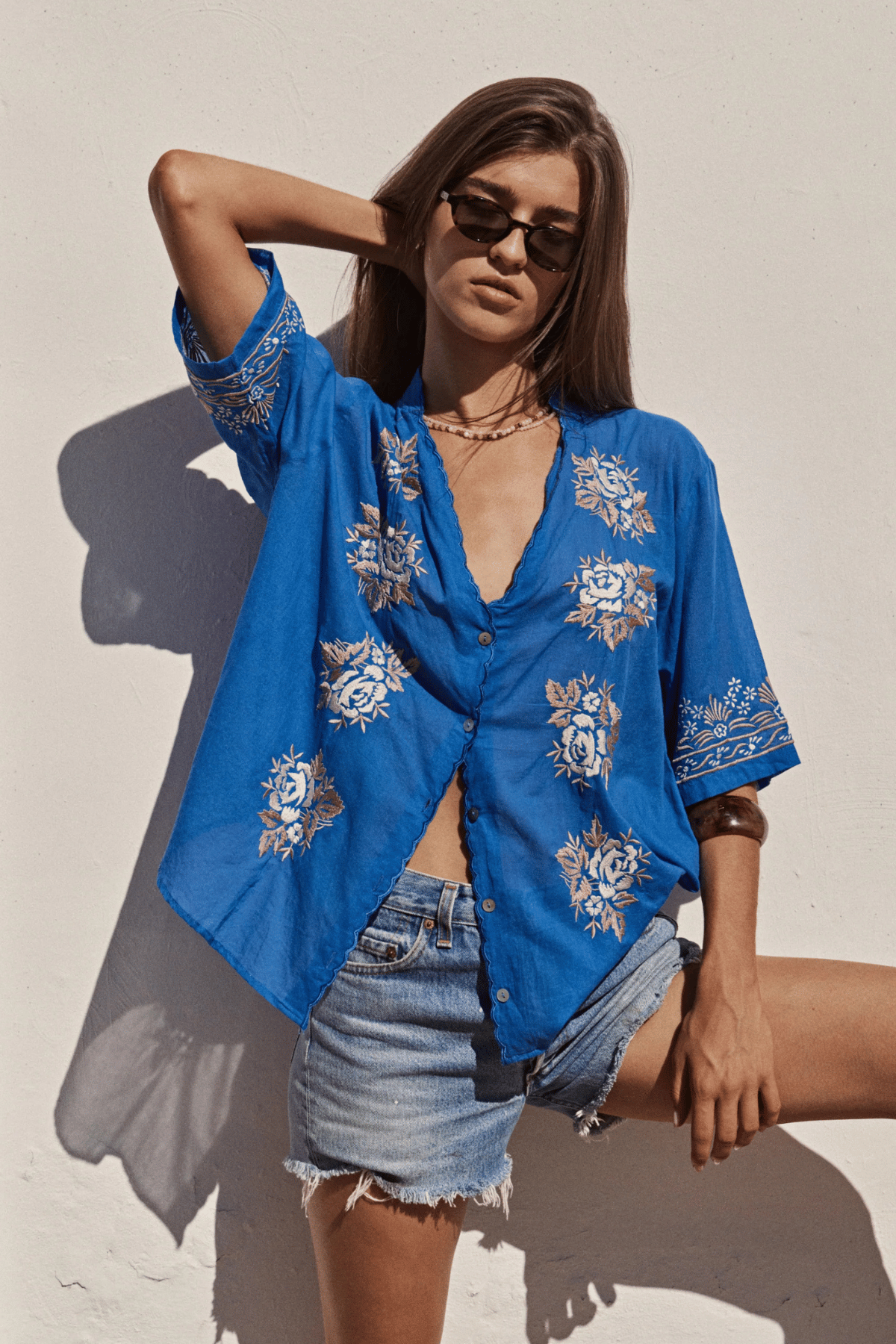 Rosalie Blouse Cobalt Blue