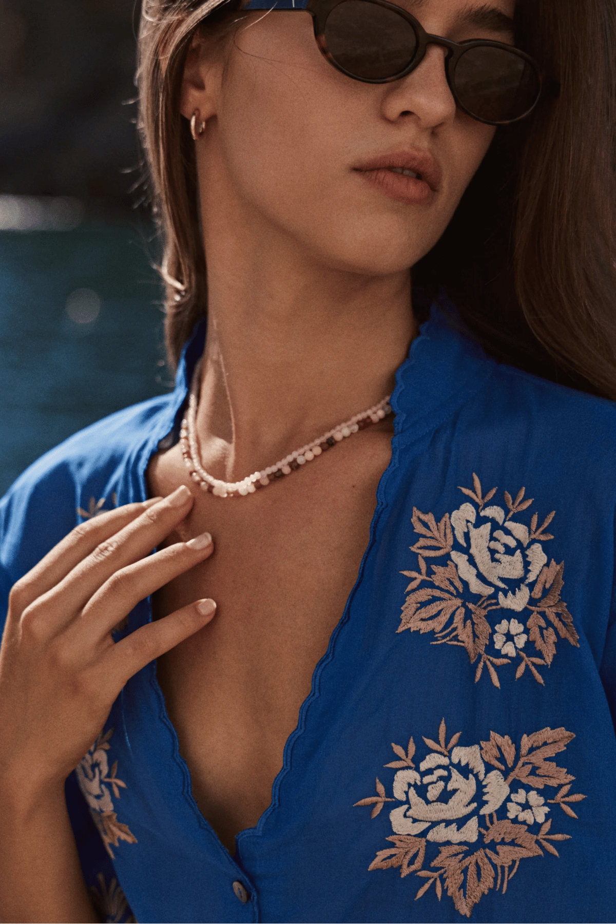Rosalie Blouse Cobalt Blue