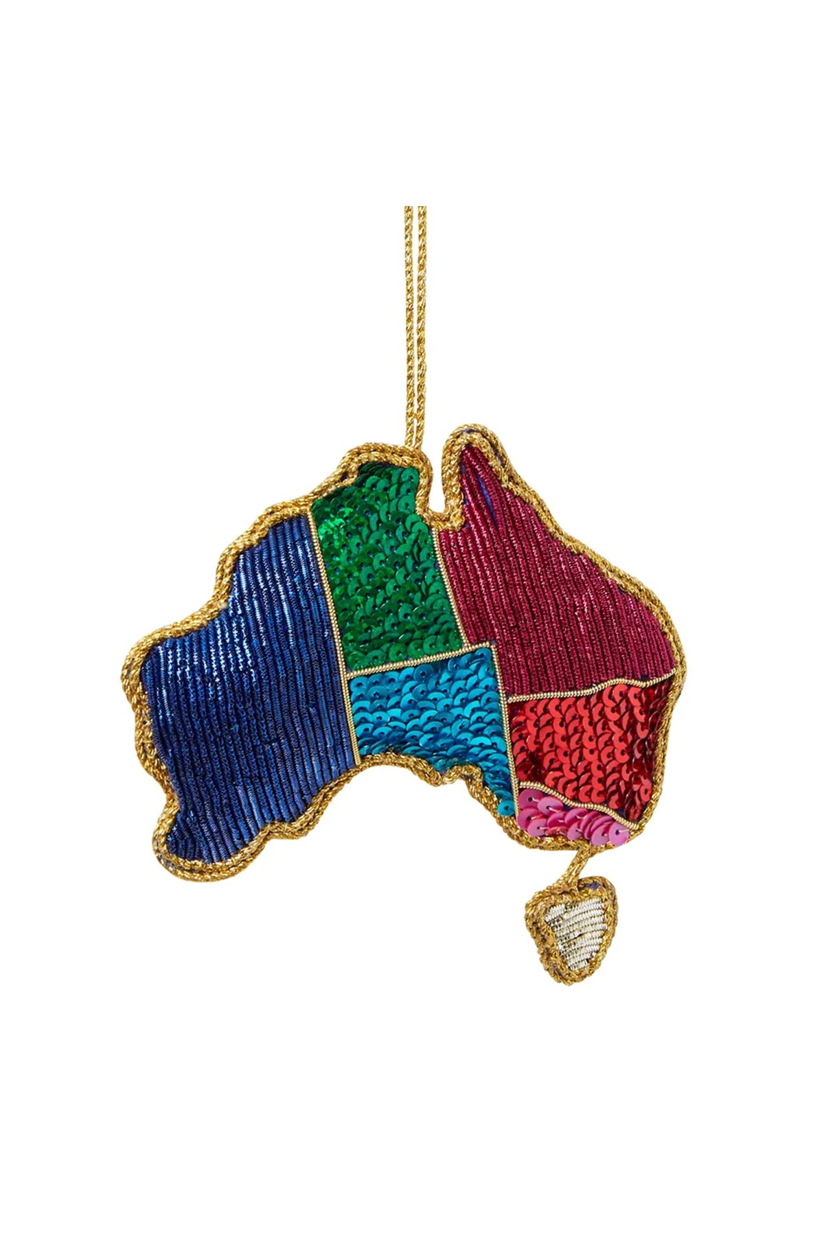 Australia Forever Sequin Tree Decoration