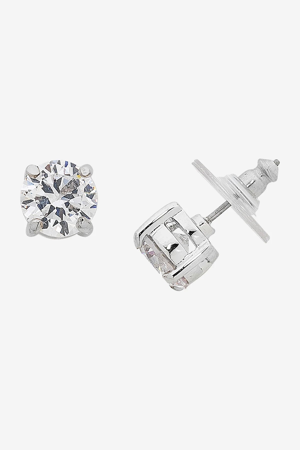 ballet stud earring silver