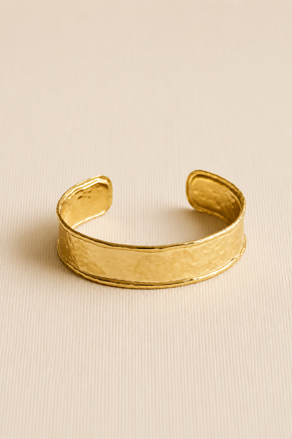 Beaten Gold Bangle