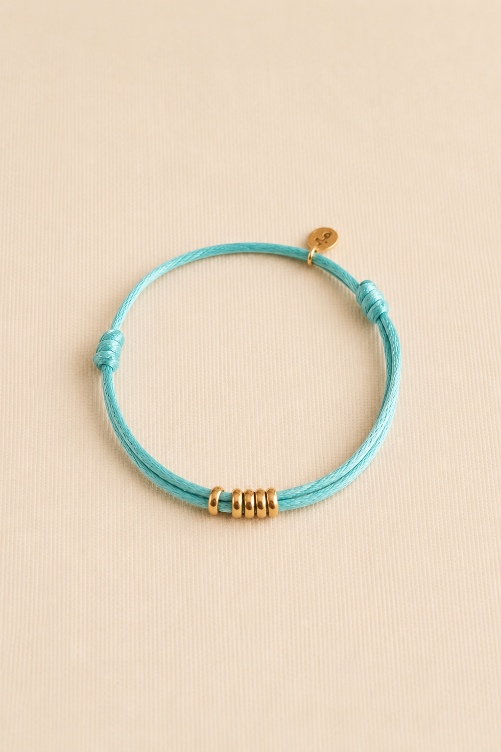 Satin Ring Charms Bracelet Mint