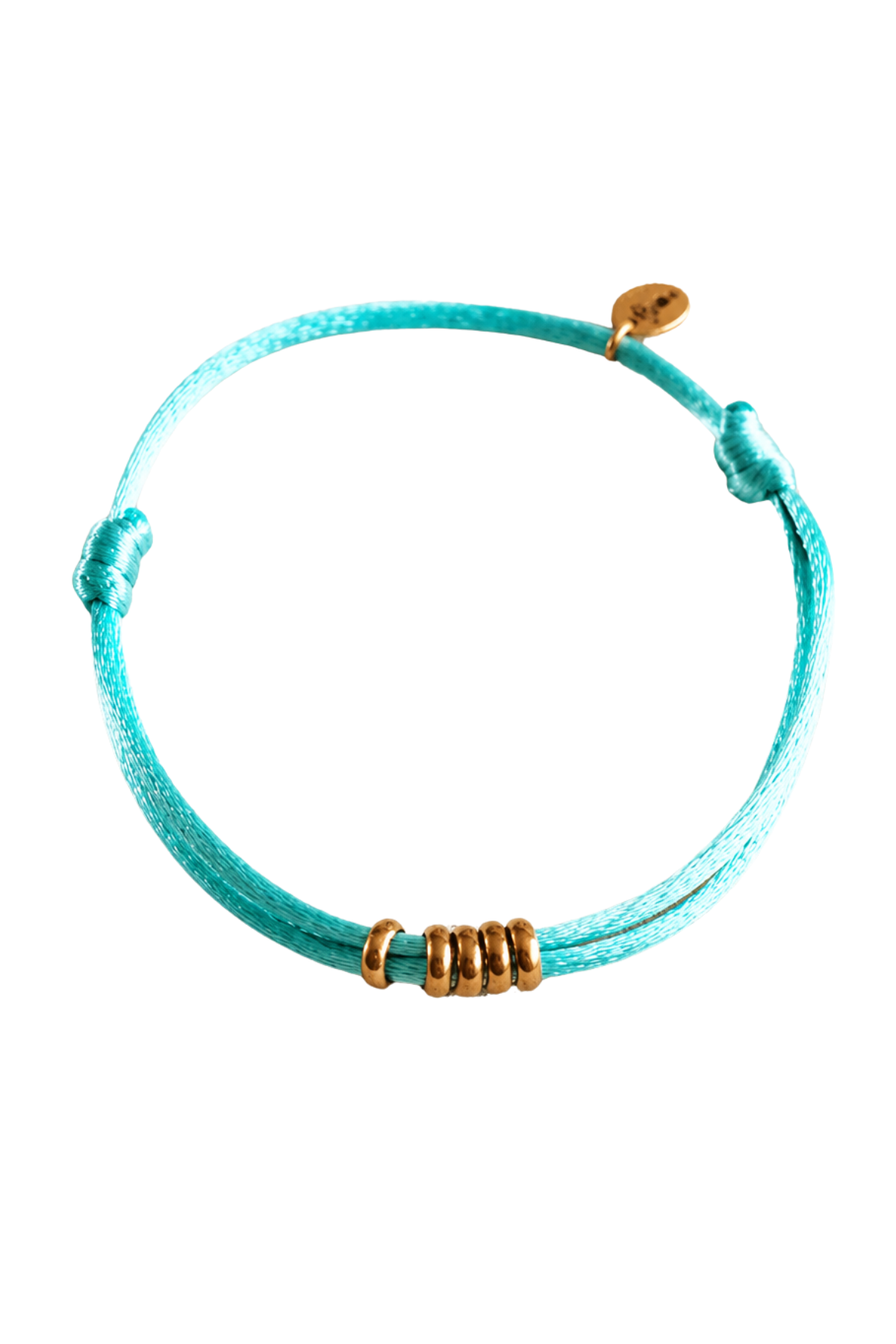 Satin Ring Charms Bracelet Mint